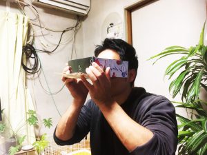 OculusRift/VR BOSS/Canbor/紙パック+老眼鏡x2/100円レンズ/様々なUnity用のVRゴーグルテスト勉強会