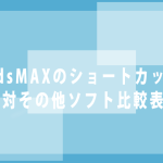 3dsMAXのショートカットと操作に慣れたいが他のソフトも使いたい